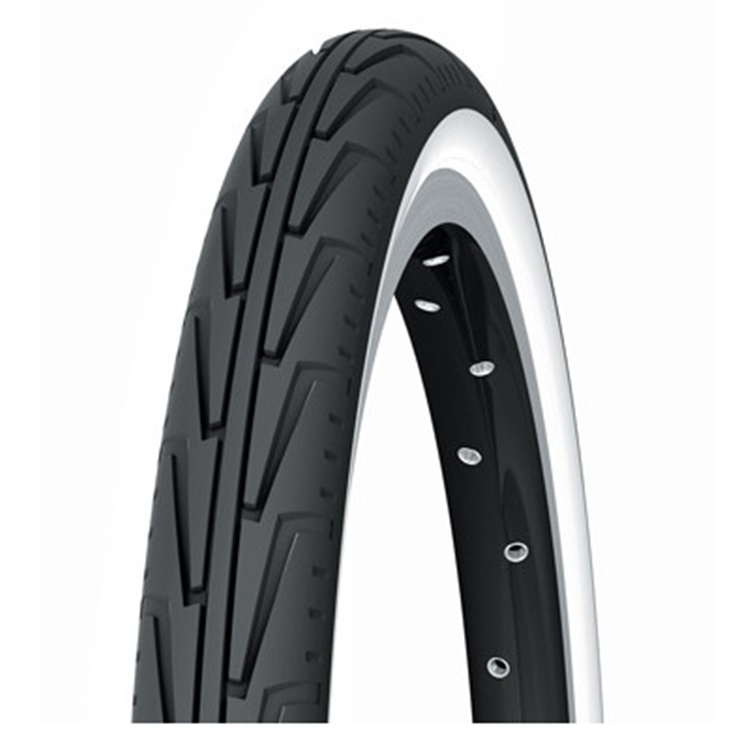 CUBIERTA BICICLETA MICHELIN 550A CONFORT CITYJ GW BLANCA-NEGRA